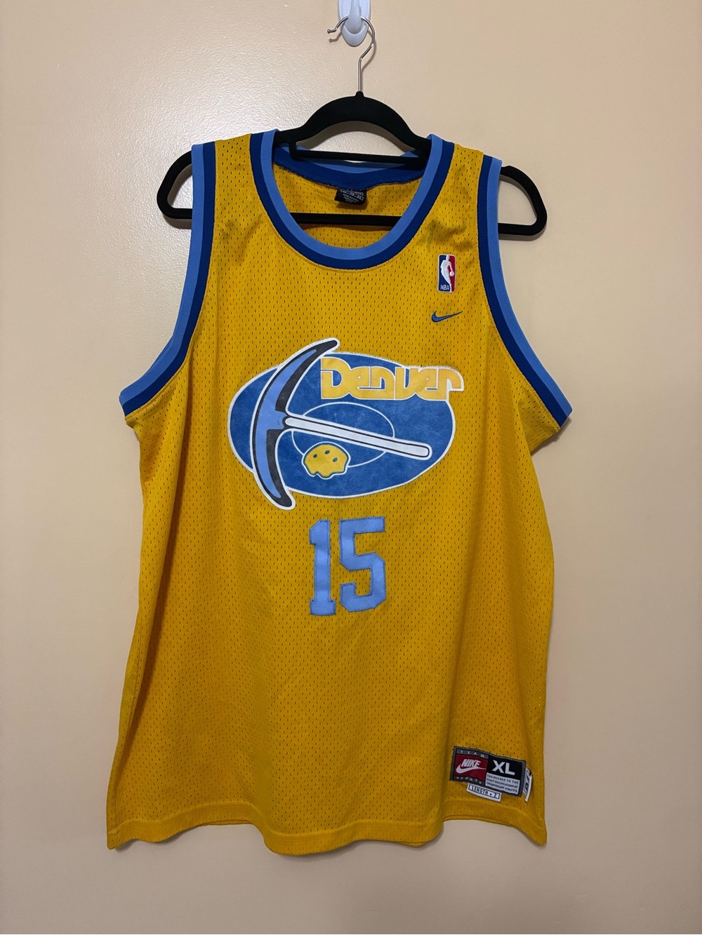 Vtg 2004 Denver Nuggets Rewind #15 Carmelo Anthony Nike Team Jersey Men XL NBA